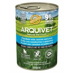 Pâtée pour chien Junior Poulet carottes 6 x 400 g Arquivet Pâtée pour chien Junior Poulet carottes 6 x 400 g Arquivet