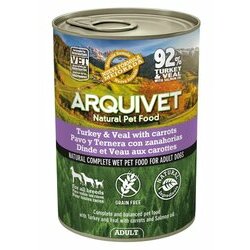 Pâtée pour chien Dinde et Veau 6 x 400 g Arquivet Pâtée pour chien Dinde et Veau 6 x 400 g Arquivet