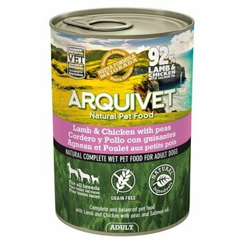 Pâtée pour chien Agneau et Poulet 6 x 400 g Arquivet Pâtée pour chien Agneau et Poulet 6 x 400 g Arquivet