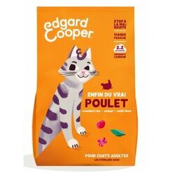 Croquettes pour chat sans céréales Poulet frais Edgard et Cooper