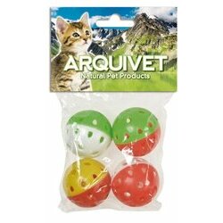 Balles avec grelot Pack de 4 balles par Arquivet