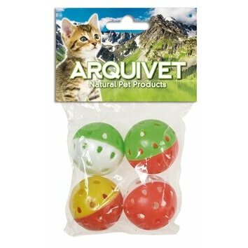 Balles avec grelot Pack de 4 balles par Arquivet
