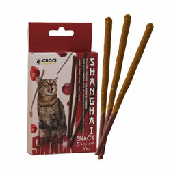 Bâtonnets pour chat Poulet Thon Canneberge 50 g par Croci Bâtonnets pour chat Poulet Thon Canneberge 50 g par Croci