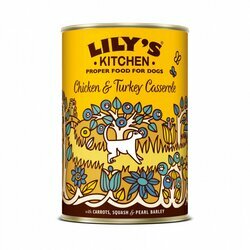 Pâtée pour chien Casserole poulet dinde 6 x 400 g Lily's Kitchen Pâtée pour chien Casserole poulet dinde 6 x 400 g Lily's Kitchen
