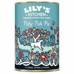 Pâtée pour chien Assiette du pêcheur dinde saumon hareng 6 x 400 g Lily's Kitchen