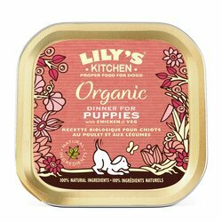 Pâtée Bio pour chiot au poulet 11 x 150 g Lily's Kitchen Pâtée Bio pour chiot au poulet 11 x 150 g Lily's Kitchen