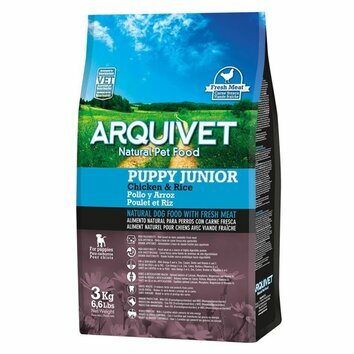 Croquettes chiot et junior poulet riz 3 kg Arquivet Croquettes chiot et junior poulet riz 3 kg Arquivet