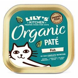 Pâtée Bio pour chat au poisson 19 x 85 g Lily's Kitchen Pâtée Bio pour chat au poisson 19 x 85 g Lily's Kitchen