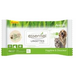 Lingettes biodégradables à l'Aloe Véra par 50 Essentiel