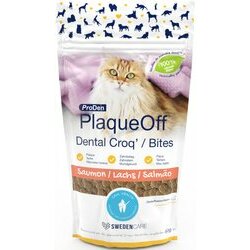 PlaqueOff Dental Croq' Chats anti-tartre au saumon 60 g Buccosanté