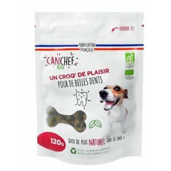 Friandises Bio hygiène bucco-dentaire pour chien 120 g Canichef