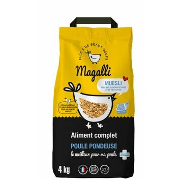 Aliment complet poule pondeuse Muesli 4 kg de Magalli