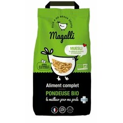 Aliment complet Bio poule pondeuse Muesli 4 kg Magalli Aliment complet Bio poule pondeuse Muesli 4 kg Magalli