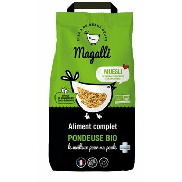 Aliment complet Bio poule pondeuse Muesli 4 kg Magalli