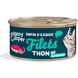 Filets pour chat au Thon et Calamars 24 x 70 g Edgard et Cooper Filets pour chat au Thon et Calamars 24 x 70 g Edgard et Cooper