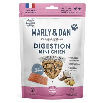 Tendres bouchées Mini chien Digestion 50 g par Marly et Dan Tendres bouchées Mini chien Digestion 50 g par Marly et Dan