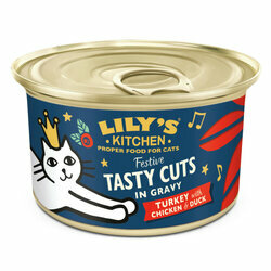 Bouchées festives pour chat Dinde poulet canard 3 x 85 g Lily's Kitchen Bouchées festives pour chat Dinde poulet canard 3 x 85 g Lily's Kitchen