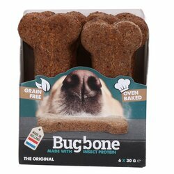 Biscuits hypoallergéniques chien sans céréales Os Bugbone 
