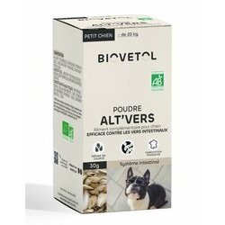 Poudre Alt'Vers Bio pour chien Biovétol