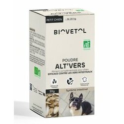 Poudre Alt'Vers pour chien Biovétol Poudre Alt'Vers pour chien Biovétol