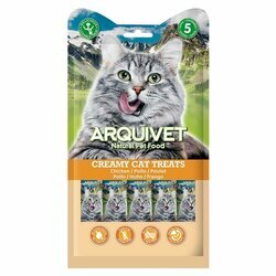 Snacks naturels crémeux pour chat au Poulet 5 x 14 g Arquivet