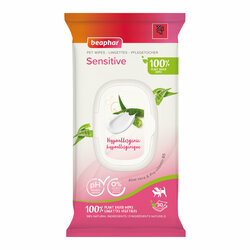 Lingettes nettoyantes Sensitives chien chat x 30 Beaphar