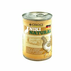 Pâtée pour chien poulet légumes Niki Natural 6 x 400 g Croci
