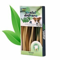 Sticks dentals Vegan cacahuette noix de coco menthe 95 g Dental Defence Croci