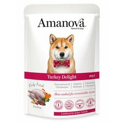 Pâtée naturelle pour chien sans céréales Dinde 12 x 100 g Amanova