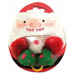 Jouets 5 souris du père Noël pour chat par Croci