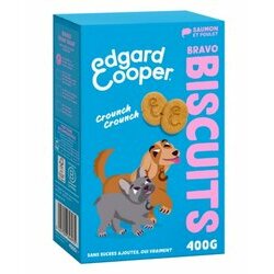 Biscuits protéinés naturels pour chien Saumon poulet 400g Edgard et Cooper