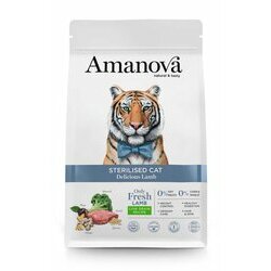 Croquettes chat stérilisé Agneau frais 1.5 kg Amanova