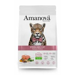 Croquettes chat stérilisé Saumon frais 1.5 kg Amanova
