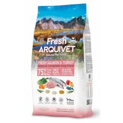 Croquettes chien semi-humide Fresh Saumon et dinde frais ANTI GASPI 10 kg Arquivet Croquettes chien semi-humide Fresh Saumon et dinde frais ANTI GASPI 10 kg Arquivet