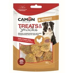 Médaillons de poulet panés à la patate douce chien 80 g Camon Médaillons de poulet panés à la patate douce chien 80 g Camon
