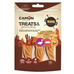 Dental Snack canard et saumon grillés pour chien 100 g Camon Dental Snack canard et saumon grillés pour chien 100 g Camon