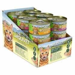 Pack filets de poulet pour chat avec 6 recettes différentes 24 x 80 g Arquivet Pack filets de poulet pour chat avec 6 recettes différentes 24 x 80 g Arquivet