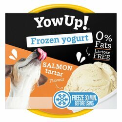 Yoghourt glacé Tartare de saumon sans lactose chien chat 110 g YowUp Yoghourt glacé Tartare de saumon sans lactose chien chat 110 g YowUp