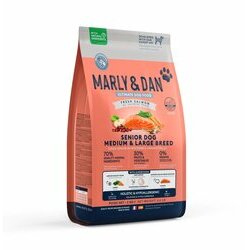 Croquettes Chien Senior Moyenne Grande Taille saumon frais 3 kg - Marly et Dan Croquettes Chien Senior Moyenne Grande Taille saumon frais 3 kg - Marly et Dan