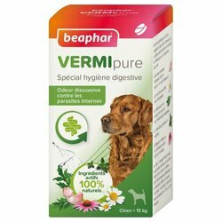 Vermipure purge aux plantes chien plus de 15 kg - 50 comprimés Beaphar Vermipure purge aux plantes chien plus de 15 kg - 50 comprimés Beaphar
