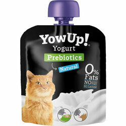 Yaourt sans lactose avec prébiotiques spécial chats 85 g Yow Up Yaourt sans lactose avec prébiotiques spécial chats 85 g Yow Up