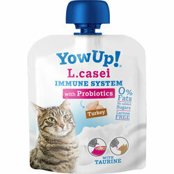 Yaourt chat avec probiotiques L.Casei Immune System avec dinde 85 g Yow Up Yaourt chat avec probiotiques L.Casei Immune System avec dinde 85 g Yow Up