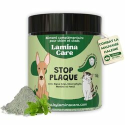 Stop Plaque chien chat tartre et mauvaise haleine 150 g Lamina Care Stop Plaque chien chat tartre et mauvaise haleine 150 g Lamina Care