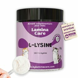 L-lysine pour chat renforce le système immunitaire 150 g Lamina Care