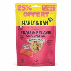 Bouchées pour chien Peau et Pelage Oméga 3 en 50 g + 25 % par Marly & Dan Bouchées pour chien Peau et Pelage Oméga 3 en 50 g + 25 % par Marly & Dan