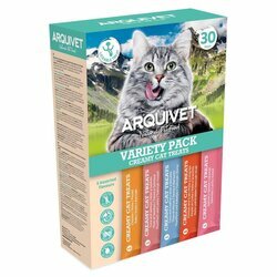 Pack de 30 sachets de snacks naturels crémeux pour chats Arquivet Pack de 30 sachets de snacks naturels crémeux pour chats Arquivet