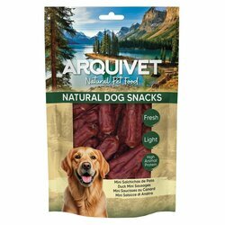 Mini saucisses au canard pour chien 100 g Arquivet