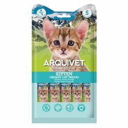 Snacks naturels crémeux Chaton au poulet 5 x 14 g Arquivet Snacks naturels crémeux Chaton au poulet 5 x 14 g Arquivet