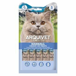 Snacks naturels crémeux chat Boule de poils Thon Poulet 5 x 14 g Arquivet Snacks naturels crémeux chat Boule de poils Thon Poulet 5 x 14 g Arquivet