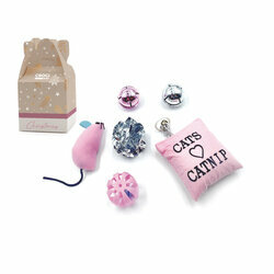 Boite cadeau de Noël 6 jouets pour chat de Croci Boite cadeau de Noël 6 jouets pour chat de Croci